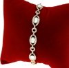 1954 Bransoletka elegancka złota 16+2+2cm pozłacana 14k Xuping cyrkonie